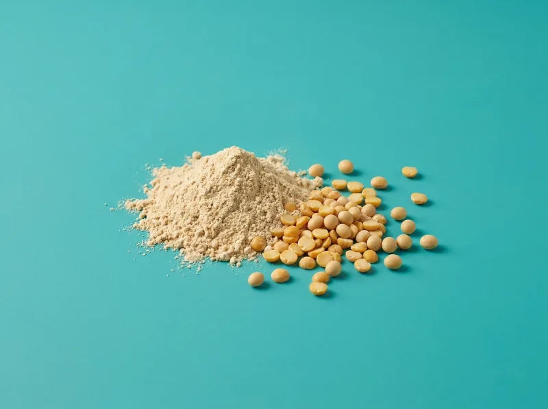 Proteína de soya y arveja